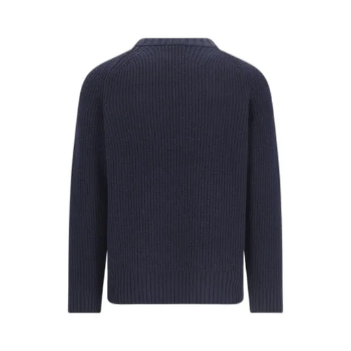 Closed Ribbed Knit Jumper