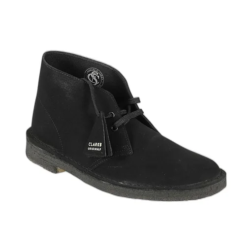 Clarks Almond Toe Lace-Up Shoes