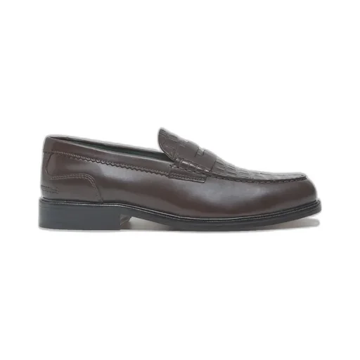 Clarks Craft James Croc-Effect Loafers