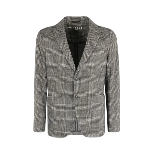 Circolo 1901 Double-Breasted Plaid Jacket