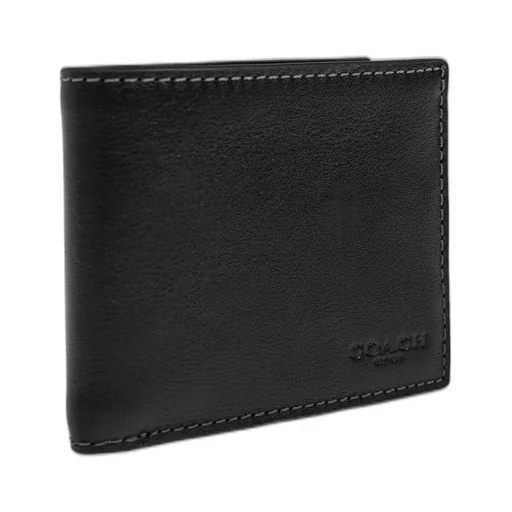 Coach Logo Embossed Slim Billfold Wallet