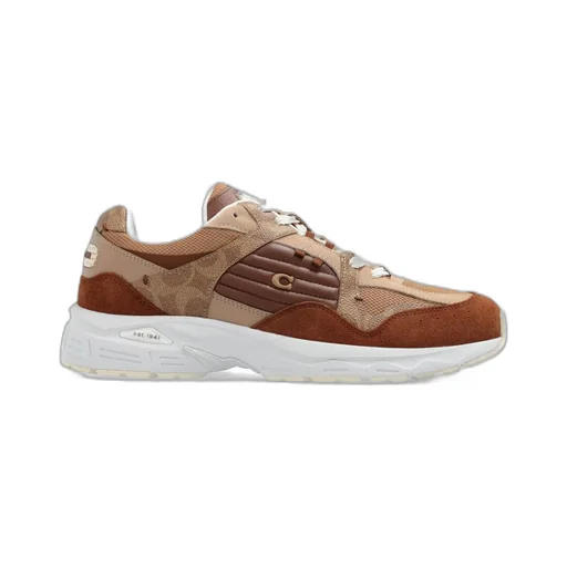 Coach Logo-Embossed Panelled Lace-Up Sneakers