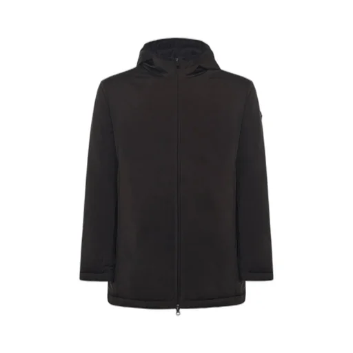 Colmar Hooded Logo Patch Zip-Up Hooded Coat