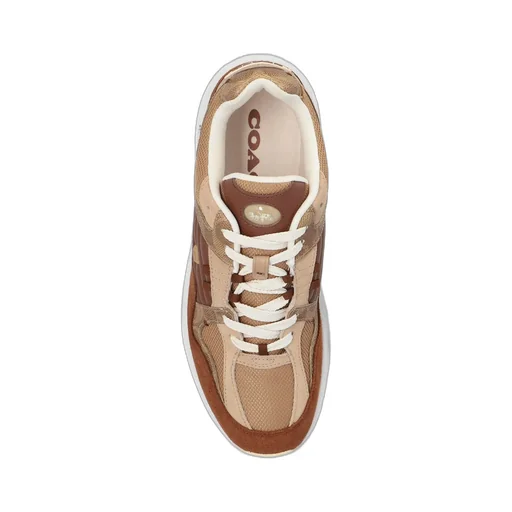 Coach Logo-Embossed Panelled Lace-Up Sneakers