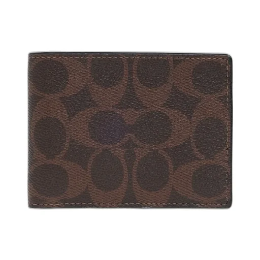 Coach Logo Printed Bi-Fold Wallet
