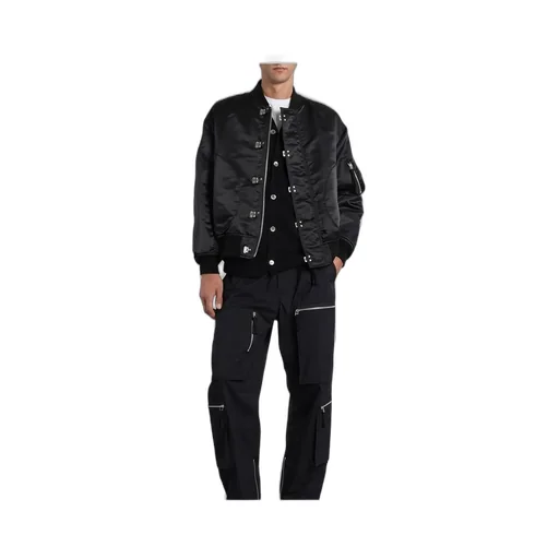 Comme Des GarÇOns Homme Satin Button-Detailed Bomber Jacket