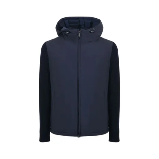 Colmar Originals Hooded Knit-Sleeve Jacket