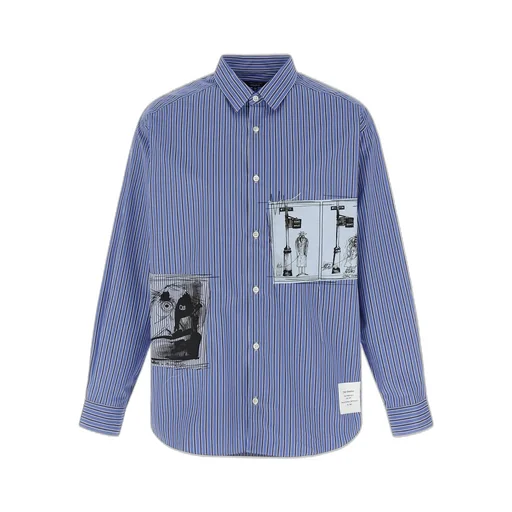 Comme Des GarÇOns Homme Patch Striped Shirt