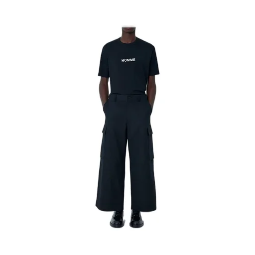 Comme Des GarÇOns Homme Wide Leg Pocket Pants