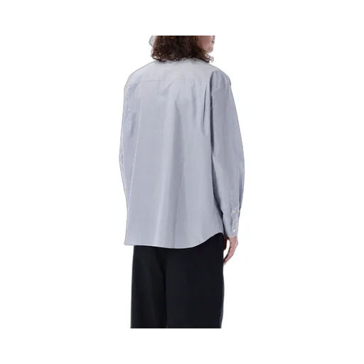 Comme Des GarÇOns Homme Pleat Detailed Striped Shirt