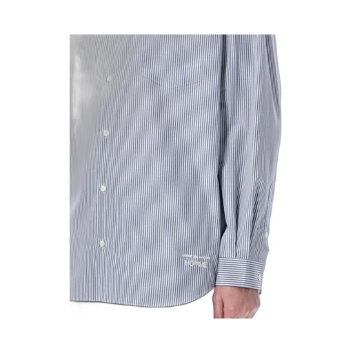 Comme Des GarÇOns Homme Pleat Detailed Striped Shirt