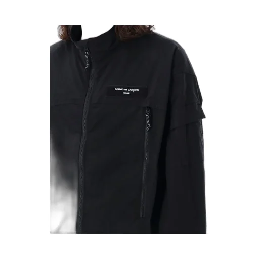 Comme Des GarÇOns Homme Logo Patch High Neck Windbraker