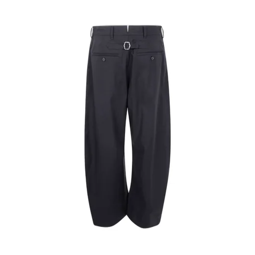Comme Des GarÇOns Homme Buckled Wide Leg Trousers