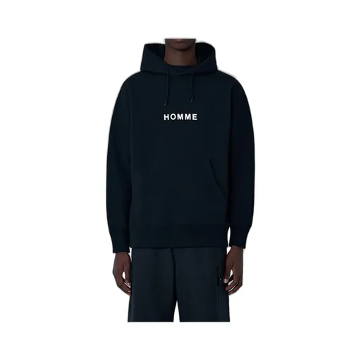 Comme Des GarÇOns Homme Logo Embroidered Hooded Sweatshirt