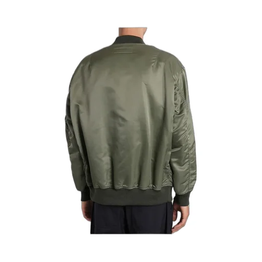 Comme Des GarÇOns Homme V-Neck Satin Bomber Jacket