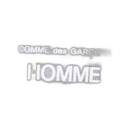 Comme Des GarÇOns Homme Logo Printed Crew Neck T-Shirt