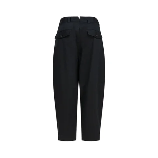 Comme Des GarÇOns Homme Wide Leg Turn-Up Trousers