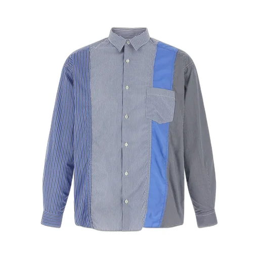 Comme Des GarÇOns Homme Patchwork Striped Shirt