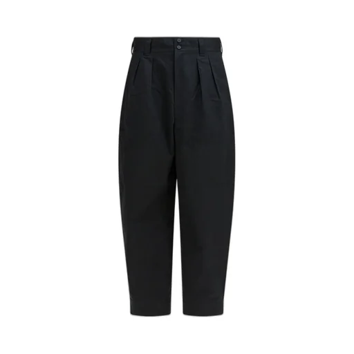 Comme Des GarÇOns Homme Wide Leg Turn-Up Trousers
