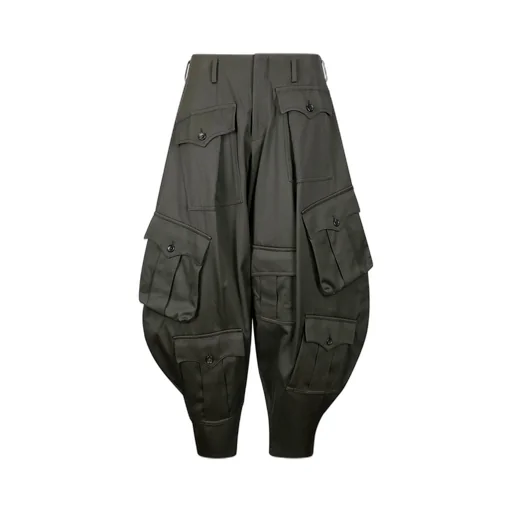 Comme Des GarÇOns Homme Plus Tonal Stitched Buttoned Trousers