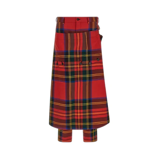 Comme Des GarÇOns Homme Plus Tartan Skirt Pants