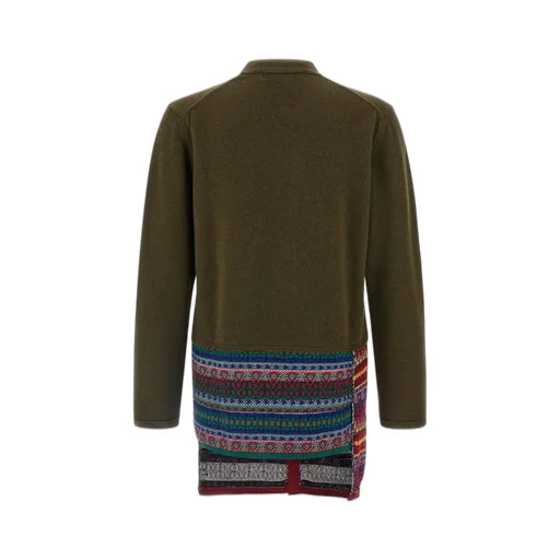 Comme Des GarÇOns Homme Plus Jacquard Insert Knit Cardigan