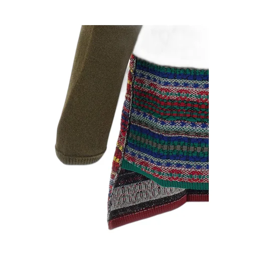 Comme Des GarÇOns Homme Plus Jacquard Insert Knit Cardigan