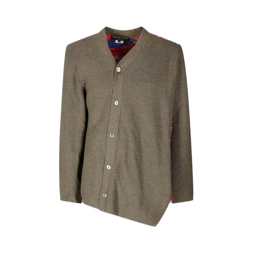 Comme Des GarÇOns Homme Plus Asymmetric Buttoned Jumper