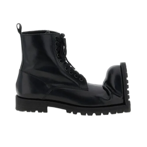 Comme Des GarÇOns Homme Plus X Kids Love Gaite Crushed-Toe Combat Boots