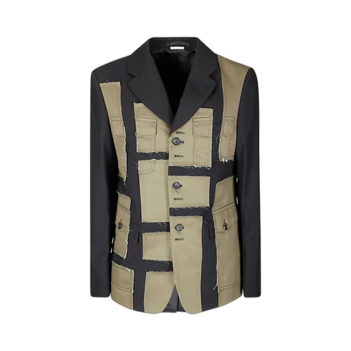 Comme Des GarÇOns Homme Plus Single-Breasted Paneled Blazer