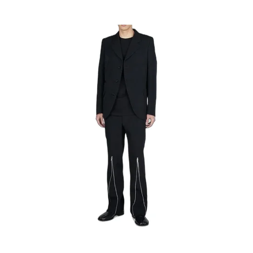 Comme Des GarÇOns Homme Plus Zip Detailed Pants