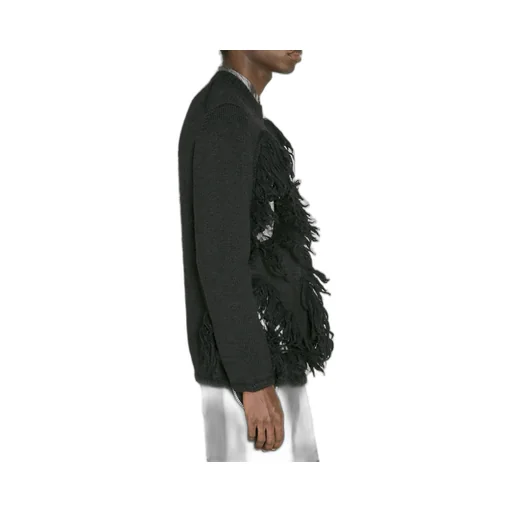 Comme Des GarÇOns Homme Plus Tassel Detailed Crewneck Jumper