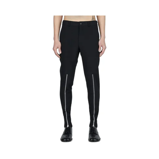 Comme Des GarÇOns Homme Plus Zip Detailed Pants