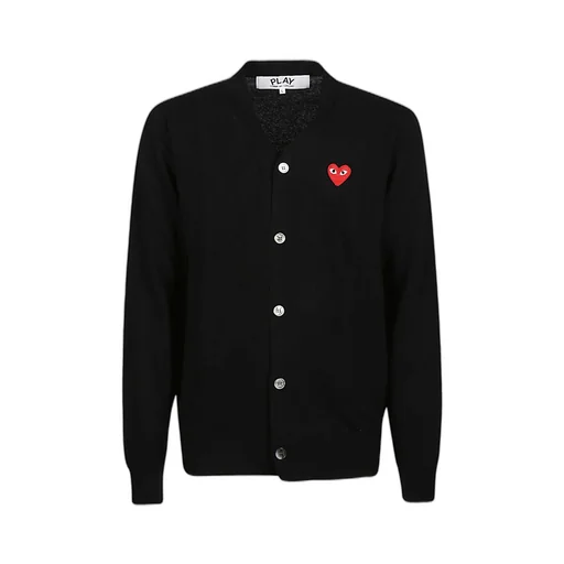 Comme Des GarÇOns Play Iconic Patch Button-Up Cardigan