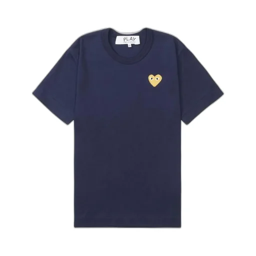 Comme Des GarÇOns Play Logo Embroidered Crewneck T-Shirt
