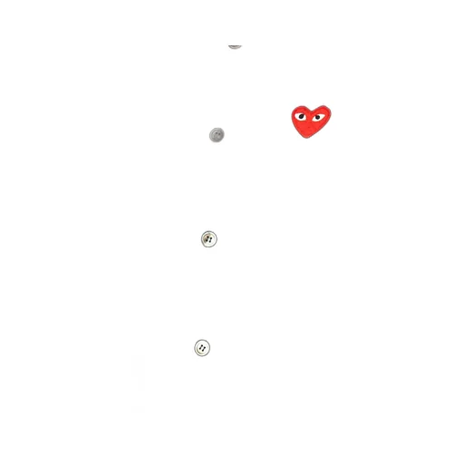Comme Des GarÇOns Play Logo Patch Button-Up Cardigan