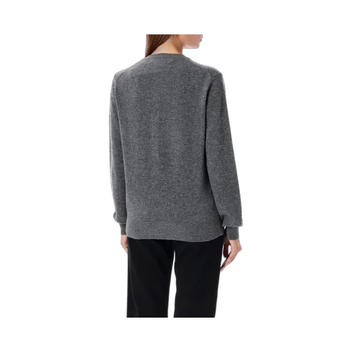 Comme Des GarÇOns Play Logo Patch Button-Up Cardigan