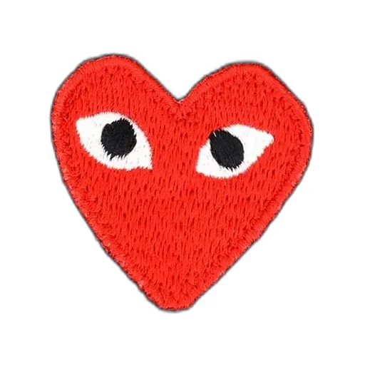 Comme Des GarÇOns Play Heart Embroidered Polo Shirt