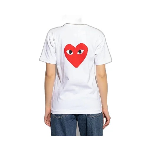 Comme Des GarÇOns Play Heart Embroidered Crewneck T-Shirt