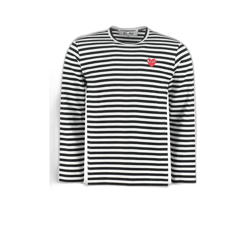 Comme Des GarÇOns Play Striped Long-Sleeved T-Shirt