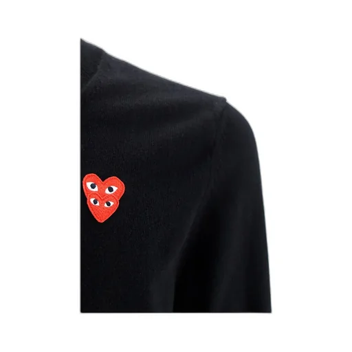 Comme Des GarÇOns Play V-Neck Knit Jumper