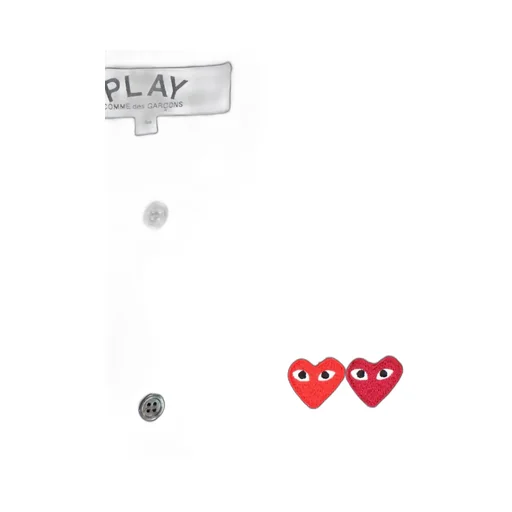 Comme Des GarÇOns Play Crewneck Knitted Cardigan