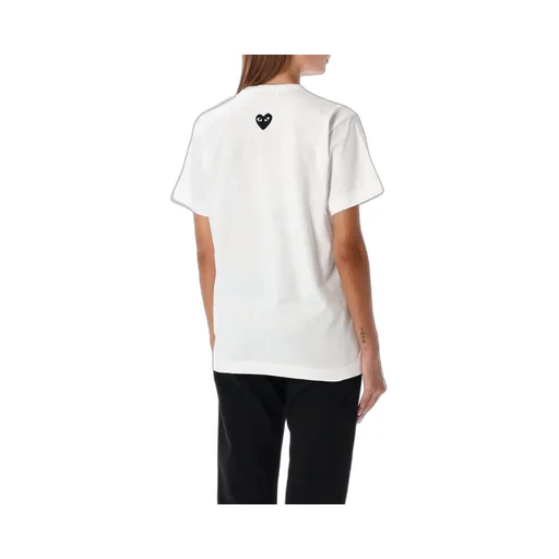 Comme Des GarÇOns Play Logo Detailed Crewneck T-Shirt