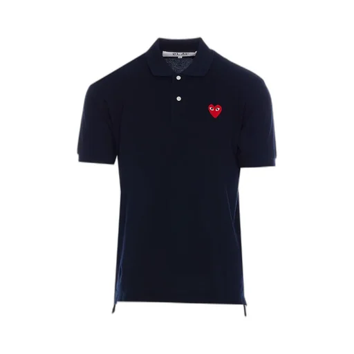 Comme Des GarÇOns Play Logo Embroidered Polo Shirt