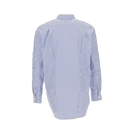 Comme Des GarÇOns Play Logo Embroidered Striped Shirt