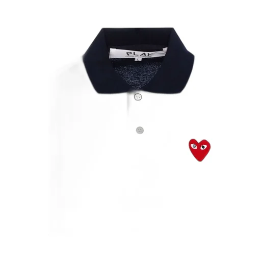 Comme Des GarÇOns Play Logo Embroidered Polo Shirt