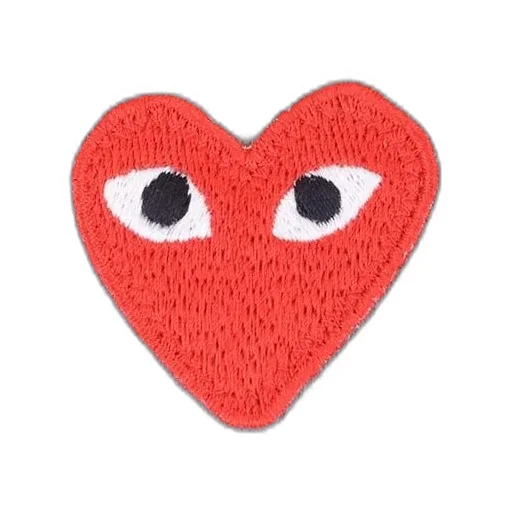 Comme Des GarÇOns Play Logo Patch Crewneck T-Shirt