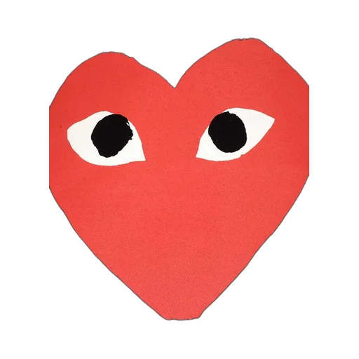 Comme Des GarÇOns Play Heart Printed Crewneck T-Shirt