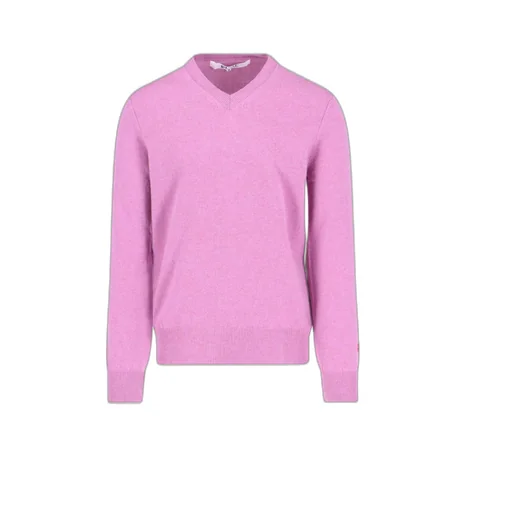 Comme Des GarÇOns Play Logo Embroidered Buttoned Cardigan