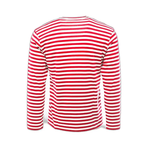 Comme Des GarÇOns Play Striped Long-Sleeved T-Shirt
